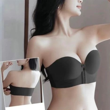 946_ Áo lót, áo ngực Nữ Chống tụt Cài trước siêu nâng, tạo khe, đệm 5cm,không gọng