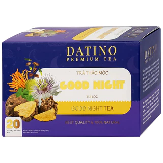 Trà ngủ ngon thảo mộc Good Night Datino Premium Tea giúp tạo giấc ngủ tự nhiên (20 túi x 2g)