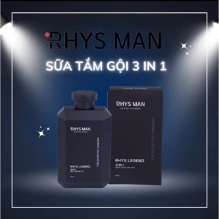 Sữa tắm gội nam hương nước hoa 3 in 1 RHYS MAN Rhys Legend 350ml