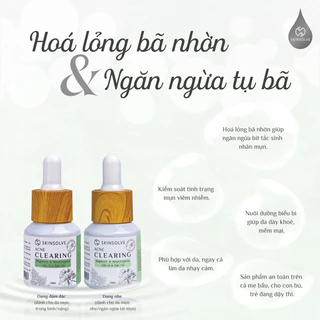 Serum Tri. Mụn Diếp Cá Ngải Cứu ngày đêm Skinsolve