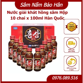 [ Hàng Hạn 2026 ] Nước Hồng Sâm Chai Hàn Quốc hộp 10 chai