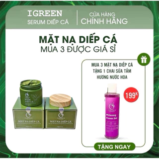 [HÀNG MỚI] MẶT NẠ DIẾP CÁ IGREEN GIẢM MỤN, MỜ THÂM, HỖ TRỢ KIỀM DẦU, TRẮNG SÁNG.