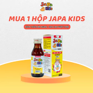 Siro Ăn Ngon Cho Bé Japa Kids Chính Hãng Hỗ Trợ Bé Tăng Cân Kích thích Ăn Ngon - Chai 100ml