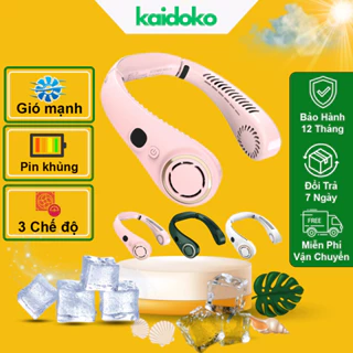 Quạt đeo cổ Kaidoko icaros SH21 nhỏ gọn 3 tốc độ gió sạc pin tích điện dung lượng lớn sử dụng lâu