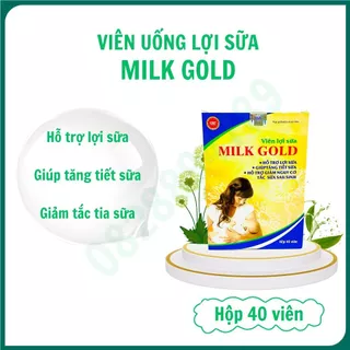 Viên uống lợi sữa Milk Gold giúp lợi sữa, tăng tiết sữa, giảm tắc tia sữa cho mẹ sau sinh