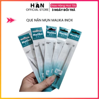 Cây Nặn Mụn | Que Nặn Mụn Malika 2 Đầu Cao Cấp Bằng Inox Không Rỉ