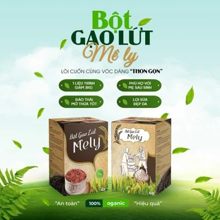 [ GIẢM CÂN AN TOÀN ] Bột gạo lứt Mely giảm cân lợi sữa thay thế bữa ăn sáng organic hỗ trợ tốt cho sức khỏe hộp 380g