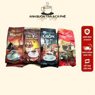 2KG 4 GÓI 4 LOẠI CÀ PHÊ CHỒN KHÁC NHAU VỀ TRỘN ( BAN MÊ+ THƯỢNG HẠNG+ HOÀ VIỆT+ SÁNG TẠO)