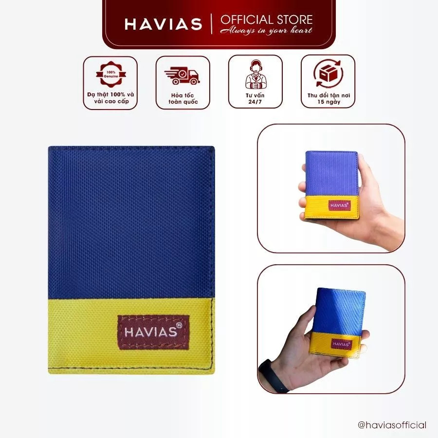 Ví Vải HAVIAS dáng đứng vải Oxford Premium nhập khẩu chống thấm nước MODERN2