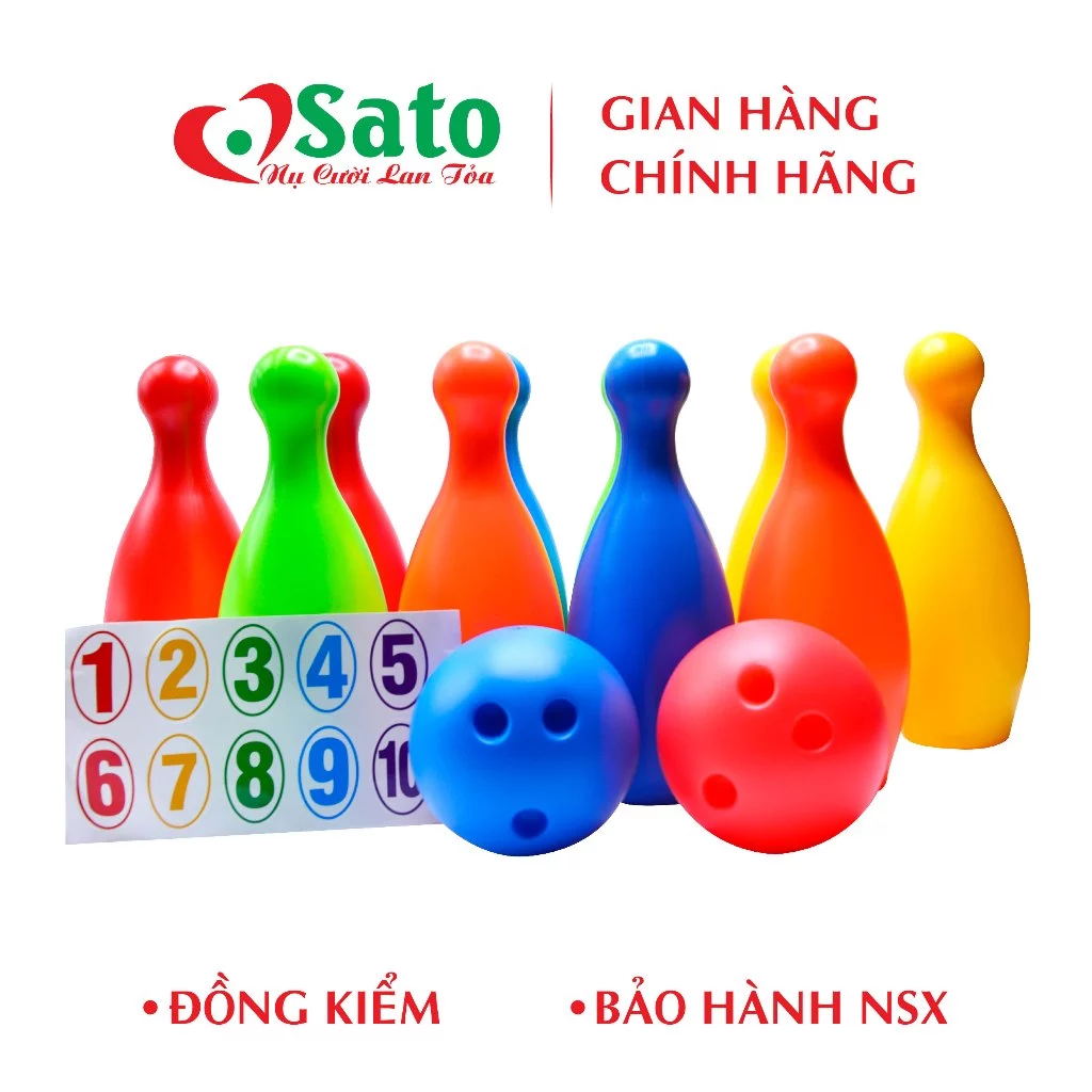 Đồ chơi Bowling kid 2.0 Sato 23, 24, 25 Made in Vietnam