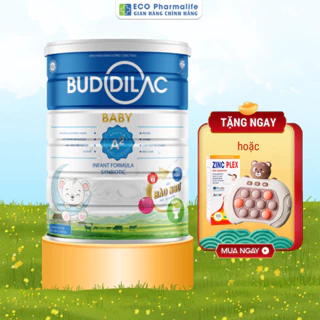 Sữa Bột BUDDILAC Baby - Giúp Bé Ăn Ngon Ngủ Sâu, Tăng Sức Đề Kháng, Phát Triển Trí Não - Lon 900g