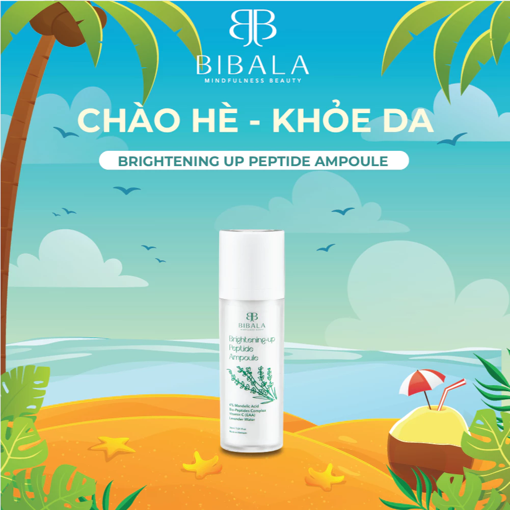 Tinh chất dưỡng da từ phức hợp Peptide Bibalaa RIGHTENING-UP PEPTIDE AMPOULE 30ml