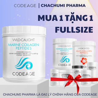 [MUA 1 TẶNG 1] Bột Collagen Codeage Thủy Phân Giúp Trẻ Hóa Da, Móng, Tóc Codeage Marine Collagen Peptides 450g