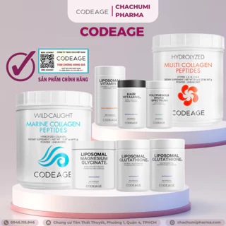 [Tách lẻ] Codeage Collagen - Glutathion - Vitamin C - Hair - Polyphenols - Magnesium