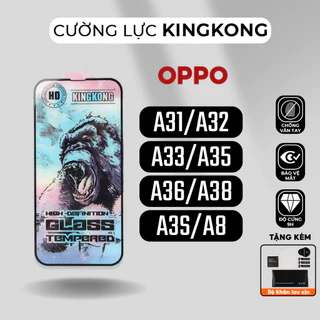 Kính cường lực KINGKONG Oppo A31, A32, A33 2020, A35, A36, A38, A3S, A8 | miếng dán màn hình