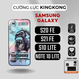 Kính cường lực KINGKONG Samsung galaxy S20 Fe, S21 Fe, S10 Lite, Note 10 lite | miếng dán màn hình SS