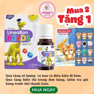 [Chat với shop lấy mã 20% - 25%]LineaBon vitaminD3 K2 10ml -Vitamin tăng chiều cao cho bé chính hãng