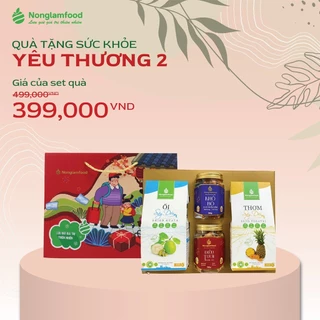 Set quà tặng sức khoẻ Yêu Thương 1 Nonglamfood | Quà tặng ý nghĩa cao cấp cho người thân, đối tác