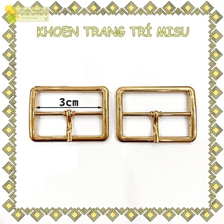 Khoá dây nịch vàng - set 2 chiếc, khoen giày, khoen túi