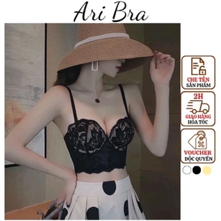 Áo Bra Corset Định Hình ARI BRA Phối Ren Cao Cấp Có Gọng đệm Dày 2cm Nâng Ngực Tạo khe Siêu Đỉnh. Mix Đồ Sang Chảnh A32