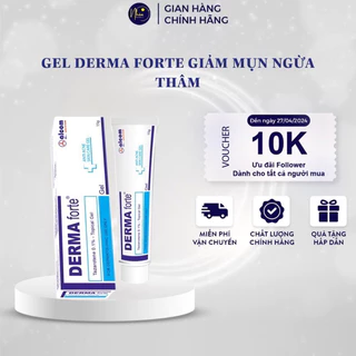 Gel Derma Forte Giảm Mụn, Ngừa Khuẩn, Giảm Thâm 15g