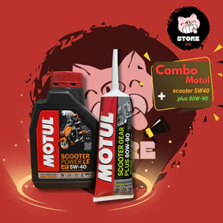 Nhớt xe tay ga MOTUL POWER LE 800ML (Nhớt tổng hợp 100%) + nhớt hộp số Motul 120ML