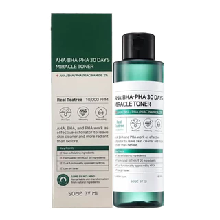 Nước hoa hồng Some By Mi làm sạch da dầu mụn trong 30 ngày AHA-BHA-PHA 30 Days Miracle Toner 150ml