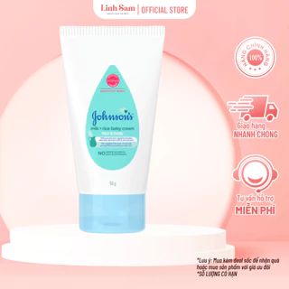 Kem Dưỡng Ẩm Chứa Sữa Và Gạo Johnson's Baby 50g