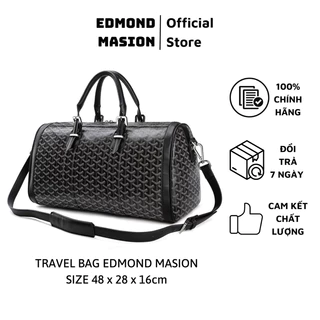 Túi xách du lịch EDMOND MASION Travel Bag kèm dây đeo chéo thời trang cao cấp Monogram