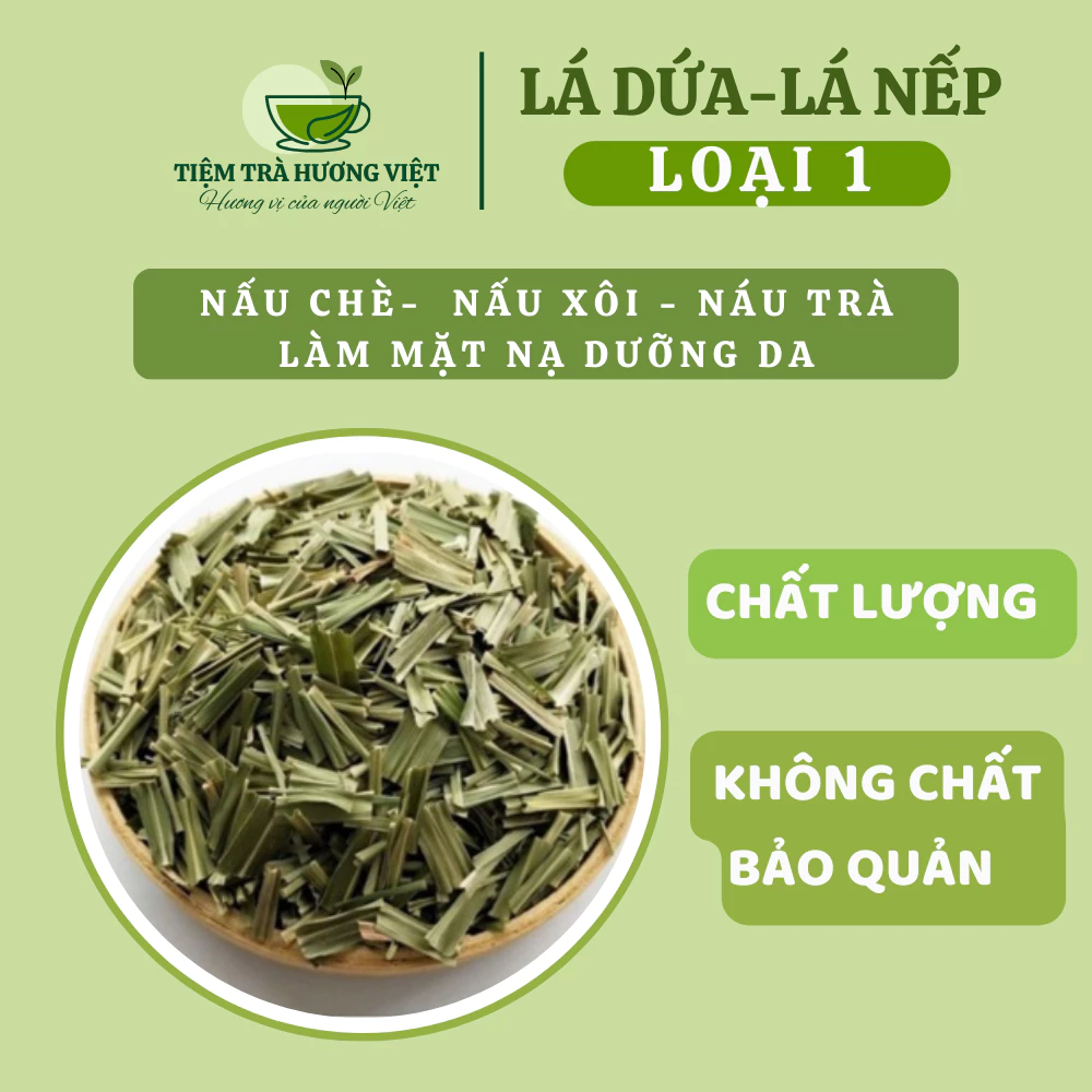 Lá Dứa, Lá Nếp Loại 1 Sấy Lạnh Thơm Ngon, Pha Trà, Nấu Xôi,Chế Biến - detox