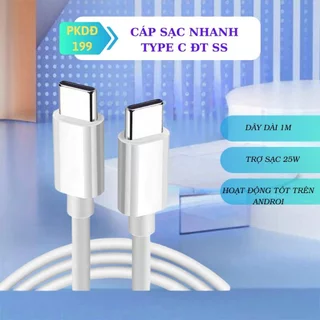 Cáp sạc nhanh Type C to Type C chính hãng SS bảo hành 12 tháng