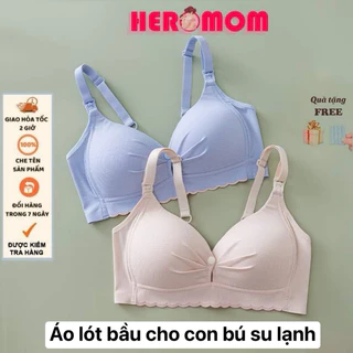 [Mã INBAU154 giảm 15K đơn 99K] Áo lót bầu SU TĂM LẠNH cho bé con bú ti không gọng Nâng Ngực chống chảy xệ Heromom Store