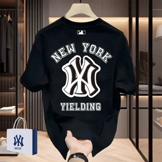 [MẪU MỚI 2024]Áo thun MLB unisex cổ tròn tay ngắn Basic Mega Logo Overfit chất liệu thoáng mát cao cấp