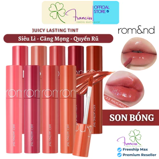 Son Tint Bóng, Siêu Lì, Căng Mọng Hàn Quốc Romand Juicy Lasting Tint [5.5g]