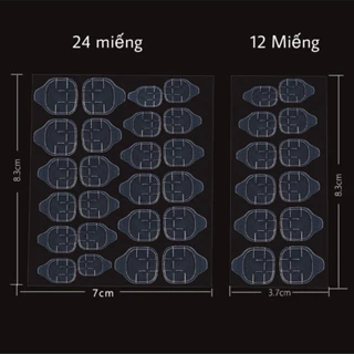 Bộ 24 Miếng Dán Móng Tay Bằng Silicone Chất Lượng Cao