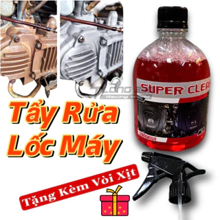 [ SIÊU HOT ] Dung Dich Tẩy Rửa Lốc Máy , Rửa Đầu Bò , Rửa Nhôm SIÊU SẠCH SUPER CLEAN , Tẩy Vết Ố Vàng Trên Nhôm