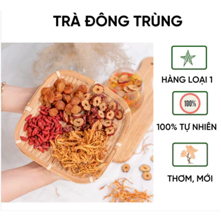 Trà đông trùng tứ vị long nhãn, kì tử, táo đỏ