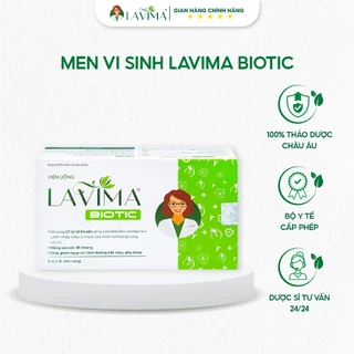 Viên Uống Phụ Khoa, Men Vi Sinh Vùng Kín LAVIMA BIOTIC 20 Viên, Giảm Khí Hư, Ngứa Rát, Ngăn Ngừa Tái Phát