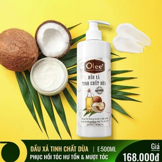 Dầu xả tinh chất dừa dầu xả thiên nhiên giúp phục hồi tóc hư tổn làm tóc mềm mượt cấp ẩm dầu xả dừa Olee