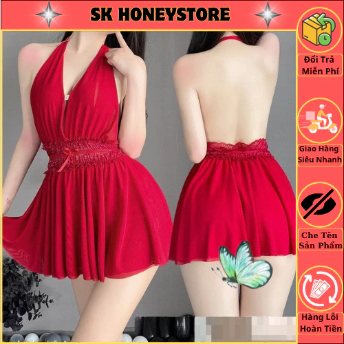 Váy ngủ mặc nhà ren sang trọng quyến rũ ST098 🌻🌻 Đầm ngủ mặc nhà siêu xinh 🌻🌻 Đồ ngủ nữ