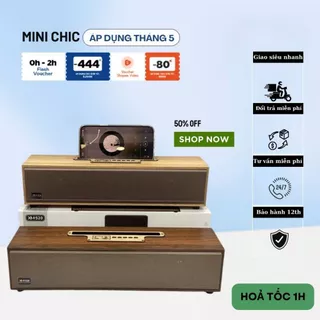 ĐẶC BIỆT Loa Bluetooth Vỏ Gỗ XM-520 20W. Loa XM 520 Để Bàn Âm Thanh Cực Đỉnh Thiết Kế Sang Trọng Bass Siêu Trầm