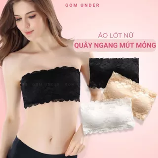 Áo bra ren không dây cúp ngang mút mỏng mặc thoải mái cài sau GOM UNDER - SA-088