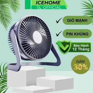 Quạt để bàn mini xoay linh hoạt icehome icaros SH15 nhỏ gọn tiện lợi cấp độ gió mạnh xoay linh hoạt