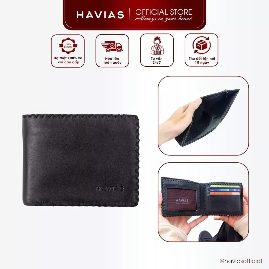Clutch túi da thật cầm tay DOC HAVIAS
