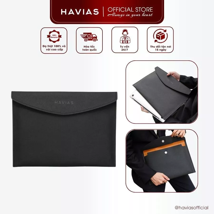 Bao da Tài liệu Laptop Property HAVIAS