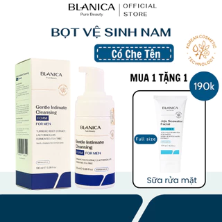 Bọt vệ sinh nam BLANICA Gentle Intimate Cleansing Foam for MEN 100ml chiết suất lá trầu không cân bằng độ pH