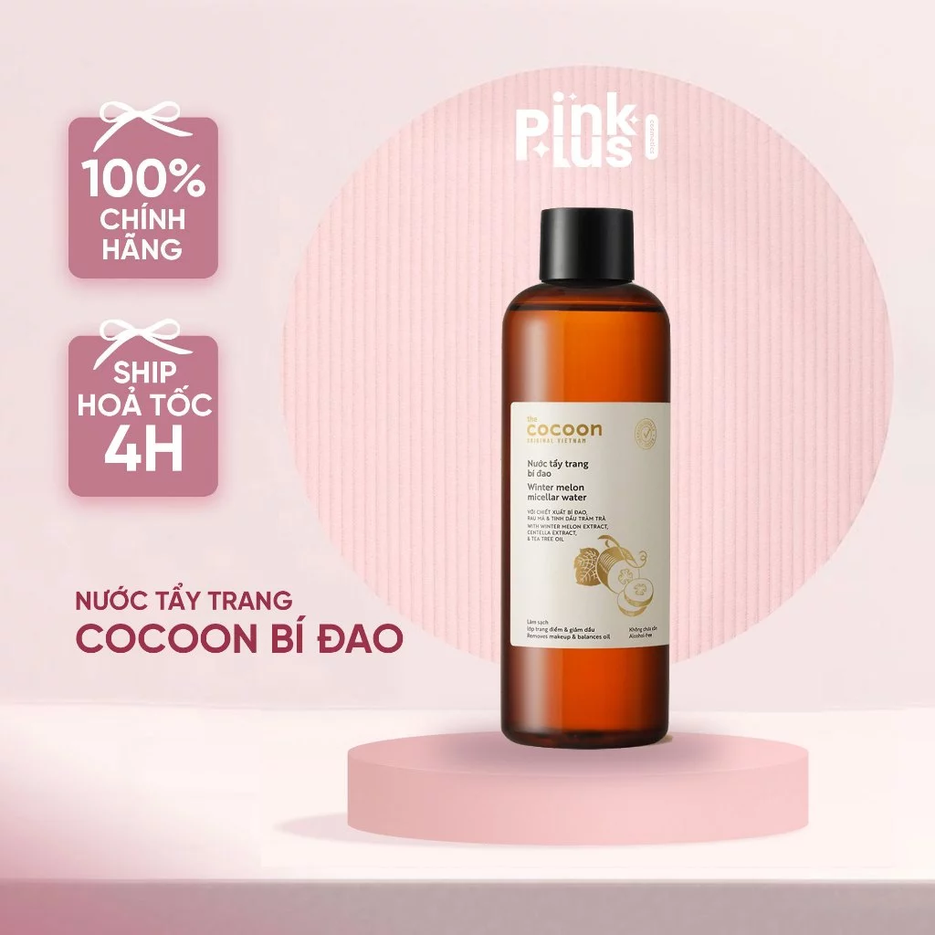 Nước tẩy trang bí đao Cocoon tẩy sạch makeup & giảm dầu 500ml