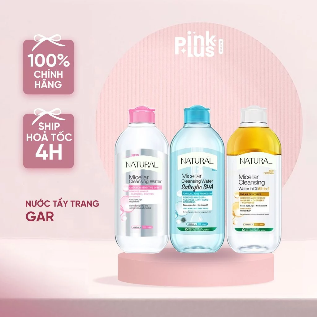 Nước Tẩy Trang  Micellar Cleansing Water Cho Từng Loại Da (400ml)