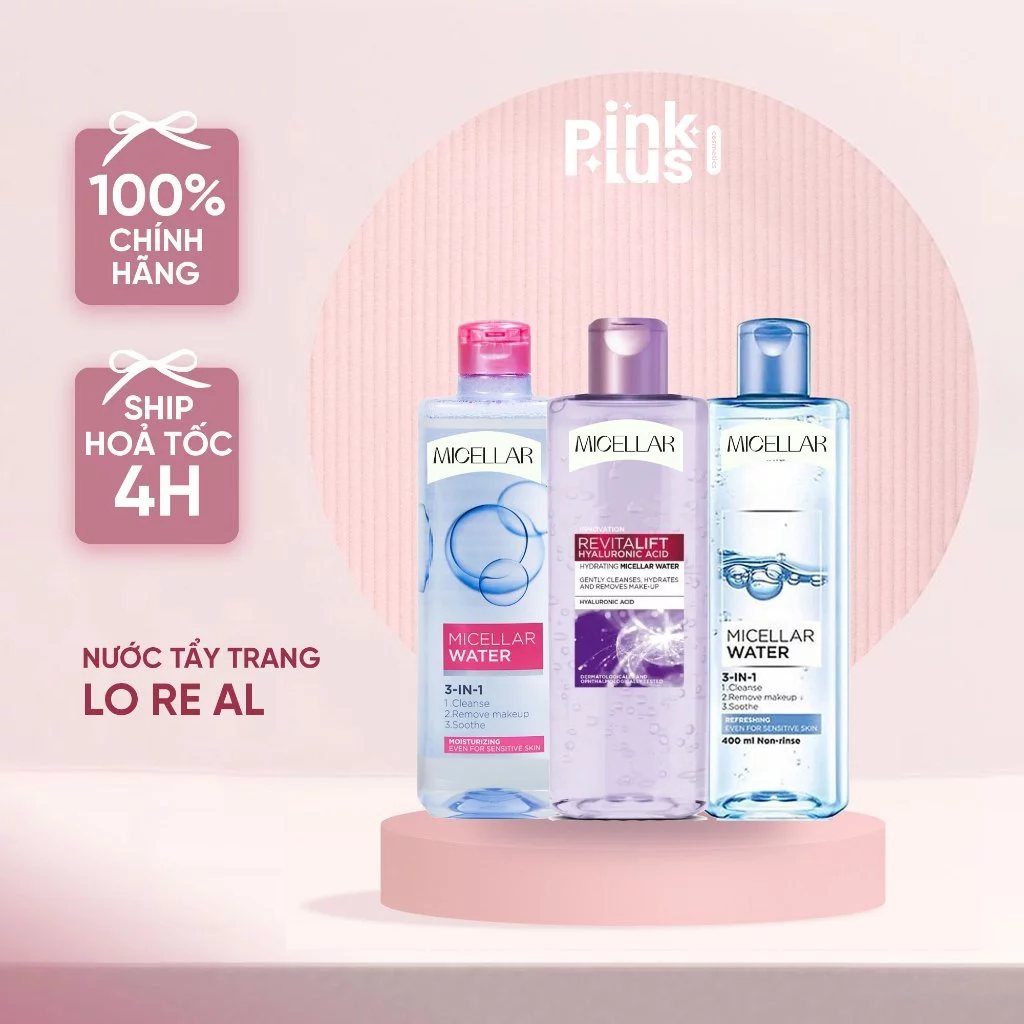 NƯỚC TẨY TRANG  MICELLAR WATER 400ml