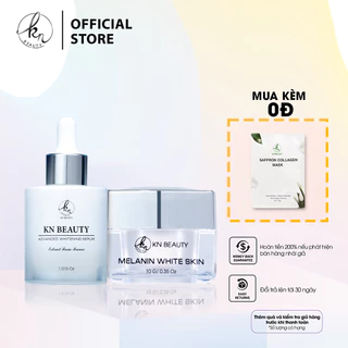 Bộ 2 sản phẩm Trắng Da Ngừa Nám KN Beauty chuyên sâu: Kem dưỡng 25g + Serum 30ml (Tặng 1 Mặt Nạ Saffron)